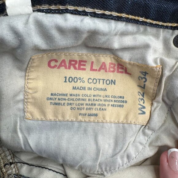 Express Kingston Boot Cut Jeans Classic Faded Whiskered Distressed Mens Denim 32 - Picture 4 of 7